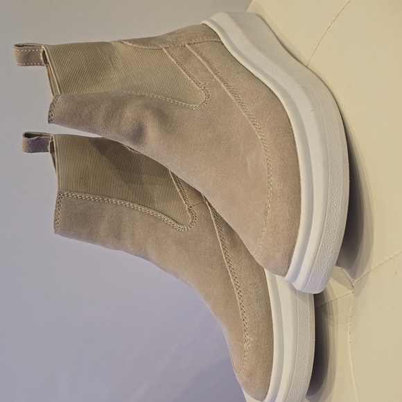 Etna Nurture Suede leather slip-on rebalance beige chunky sole boots NEW 8 9 9.5 - Picture 6 of 6